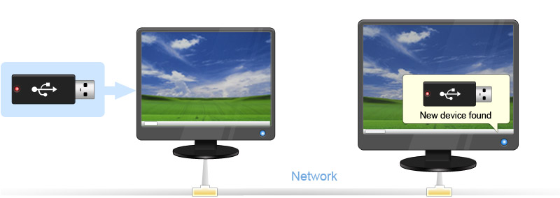 Share any USB device over Network!