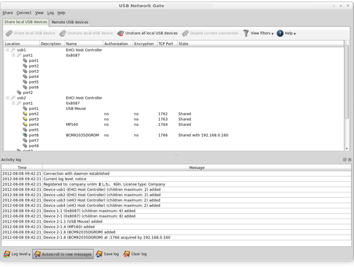 USB Network Gate for Linux