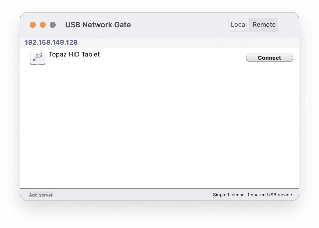 connecter macOS USB