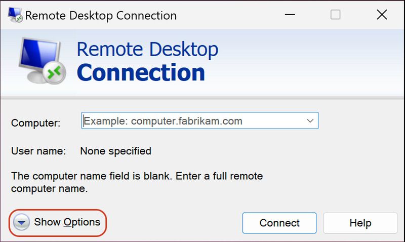 Optionen für die Remote-Desktop-Anzeige