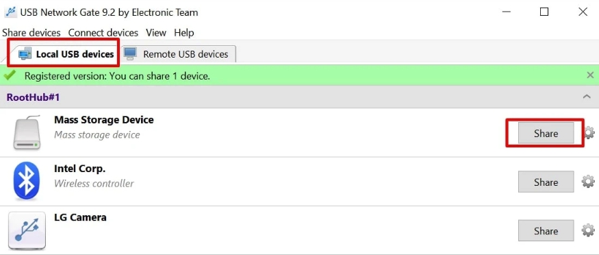  Collegare il disco rigido esterno al desktop remoto