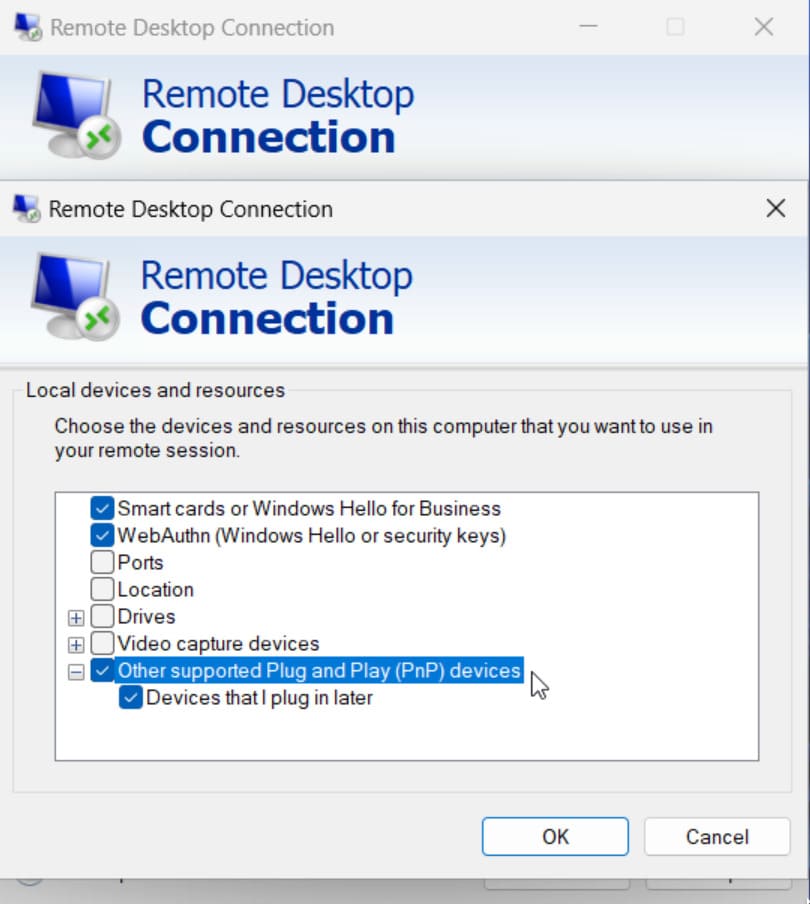  connettersi a hyper-v VM su rdp