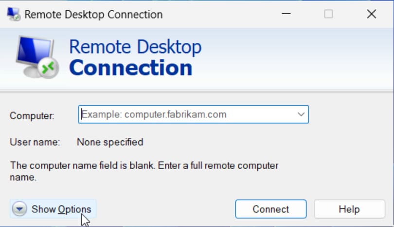 local devices and resources remote desktop connection