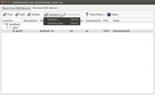  Verbinden Sie sich mit USB auf dem Remote-Desktop unter Linux