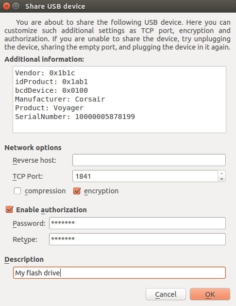 Personalizar la configuración del USB Redirector Server