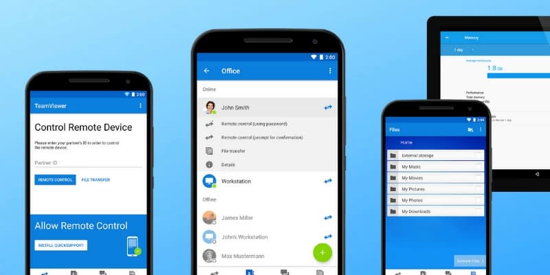 Acesso remoto Android com o TeamViewer