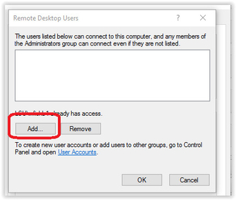 add remote desktop users