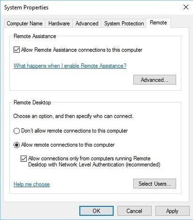 Ativar essas opções não tornará seu computador aberto a qualquer acesso não autorizado, pois qualquer conexão remota exigirá sua permissão para acontecer