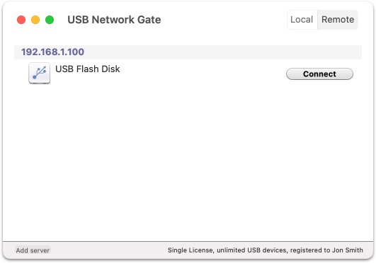 connect USB macOS