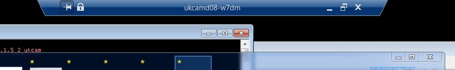 remote desktop top bar