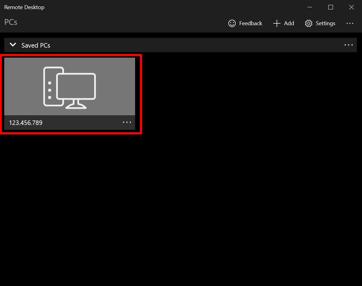 create remote desktop connection