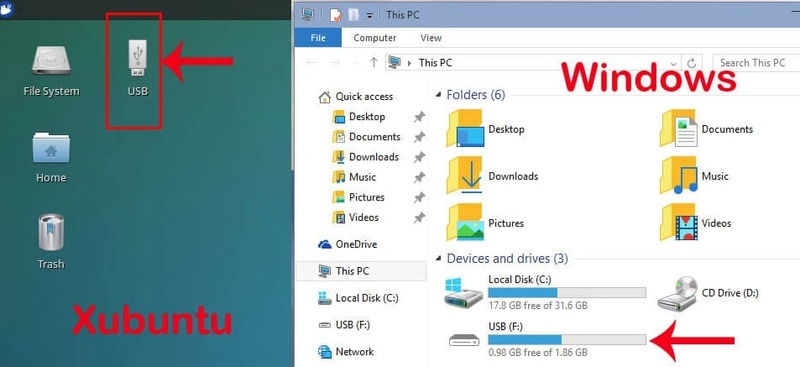 安装在 VirtualBox 上的 USB 驱动器