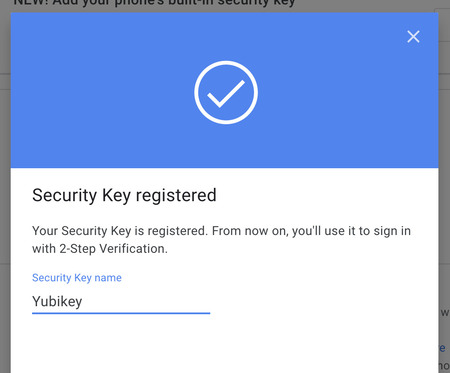 security key name