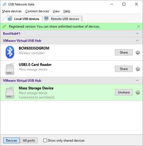 Wireless USB Connection