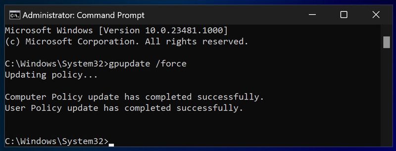 gpupdate