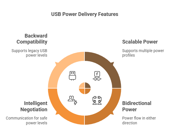 Key Features of USB PD Key Features of USB PD