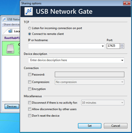  Personalizar la configuración de uso compartido de USB (versión de Windows)