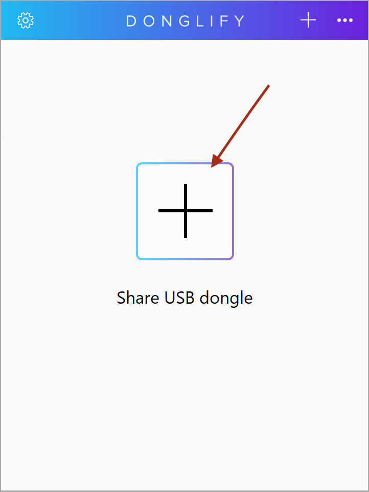  mostrando la lista de dongles conectados