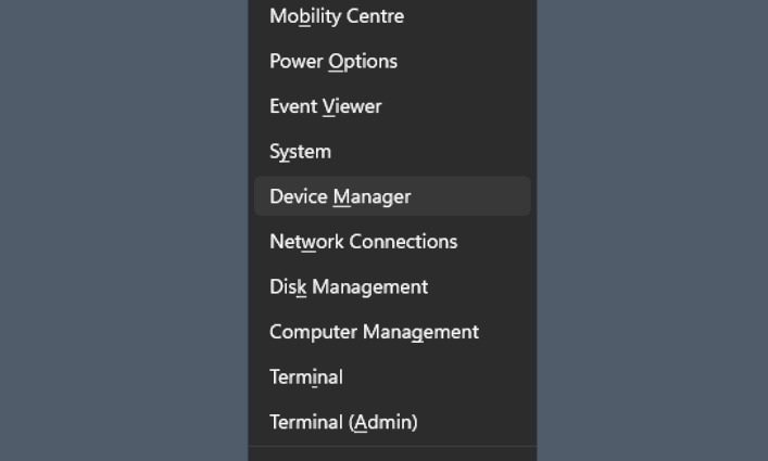  The Win+X menu contains many system applications